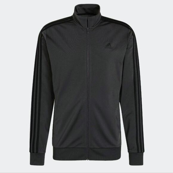 NWT Adida's Men's Essentials Warm-Up 3 Strips Track Jacket Size 2XL - Picture 1 of 4